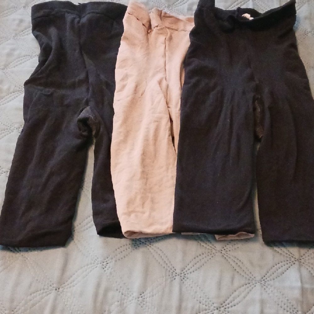 Spanx, Set of Three, 2 Black and 1 Tan
